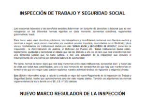 Boletín 55: Marco regulador de la Inspección de Trabajo y Seguridad Social
