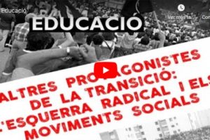Jornades “Altres protagonistes de la Transició: Educació