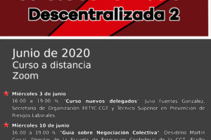 Cursos de Formación Descentralizada junio 2020