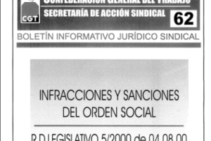 Boletín 62: Infracciones y sanciones del orden social. RD Legislativo 5/2000
