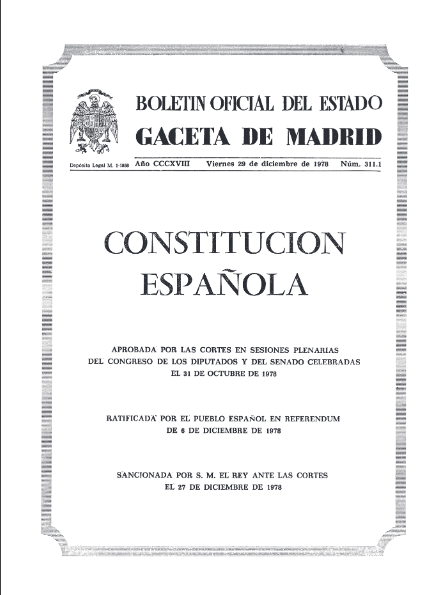 La Constitución Española de 1978 (Congreso de los Diputados) - Archivoz