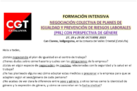 Negociación Colectiva de Planes de Igualdad y Prevención de Riesgos Laborales (PRL) con Perspectiva de Género