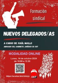 Delegados/as sindicales. Derechos laborales.