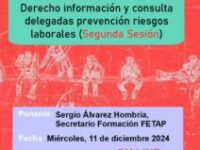 Curso: «Derecho de información y consulta de delegdas y delegados de prevención de riesgos laborales» (Segundaa parte)