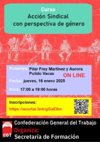 Curso: «Acción Sindical con perspectiva de género».