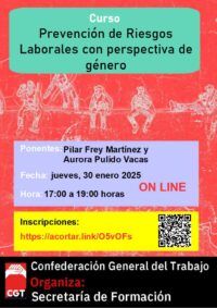 Curso: «Prevención de Riesgos Laborales con perspectiva de género».