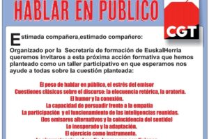 Jornada de formación: Hablar en público