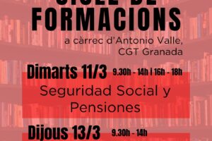 Cicle de Formacions: Seguridad social y Pensiones / Incapacidad temporal