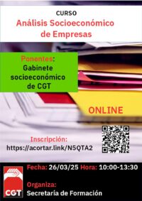 Curso: «Análisis socioeconómico de empresas»