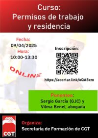 Curso: «Permisos de trabajo y residencia»