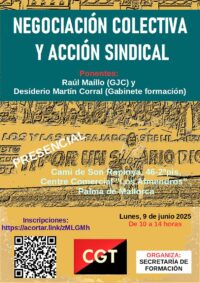 Curso: Negociación colectiva y Acción sindical. Mallorca